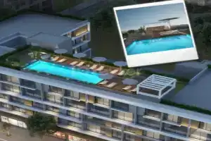Studio apartment with shared pool in center, Kyrenia