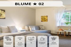 Blumenvilla 2 mit begehbarer Dusche, Sauna, Garten, Schneverdingen
