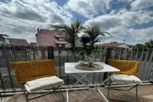 Komfortables, barrierefreies Appartement mit sonnigem Balkon in der Nähe von Flughafen und Messe 30 Apartments, Leinfelden-Echterdingen