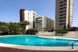 Calpe apartamento lujoso bajo terasa piscina aire cerca playa pueblo, Calpe