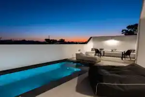 Charming Villa 2 Bedrooms Premium Villa Private Heated Pool, Perissa