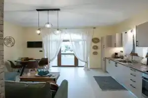 Perion stone apartment sea front, Kolymbari