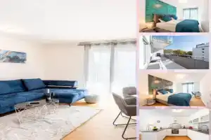 Lit Living: Luxus - Box Spring - Parking - Terrace Apartments, Ludwigshafen am Rhein