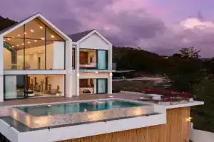 Villa Soma Samui 3 Br Seaview Sunset Pool Villa, Ban Bang Po