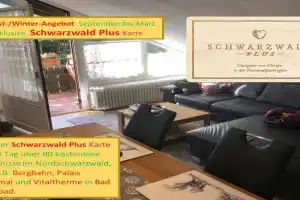 Ferienwohnung Kuckuck auf dem Sommerberg incl Schwarzwald Plus-Karte - 2 Zimmer 50qm Apartments, Bad Wildbad