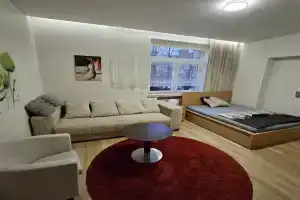 Kauno apartamentai big room king size bed, Kaunas