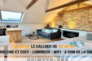 Studio cosy - renove - calme - 3 personnes - proche gare et centre historique, Quimper