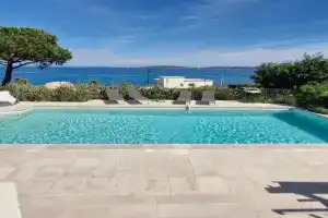 Villa 5 pièces et appart. 2 pièces clim., piscine privée, pour 10-12 pers., vue mer - FR-1-780-3, St. Maxime