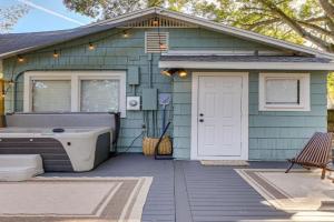 Modern-Boho Bungalow with Private Hot Tub! Guest house, Bradenton
