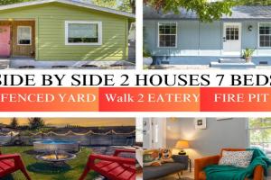 Cozy Winter Group Stay at Side-by-Side Houses in Downtown Walk to 6th St & Dining, Austin