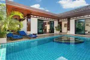 Private 2BR Pool Villa 2D15 in Gated Residences VIP Villas near Kids Park, Rawai