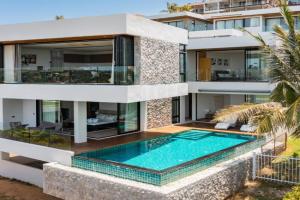 Sparkle 大佛海滩四卧时尚部分海景别墅 Villa, Choengmon