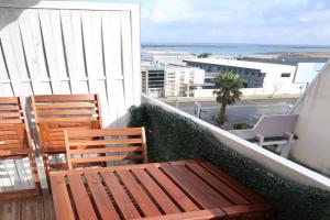 Studio belle vue, calme, balcon et parking, Arcachon