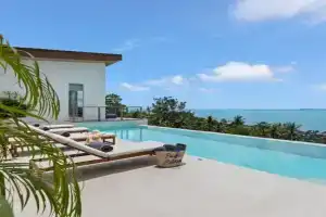 Breathtaking Seaview Villa with Pool, Ban Bang Po
