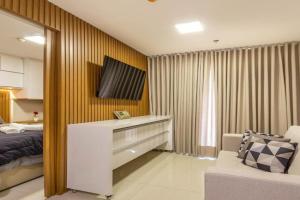 Suíte Moderna com acesso ao Shopping Apartments, Brasilia