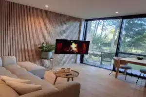 Privé studio in groene omgeving van fietsen & parkeerplaats inbegrepen, Bruges