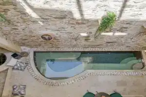 Villa Kamares, a 1912 stonebuilt unique estate with heated pool!, Panormos