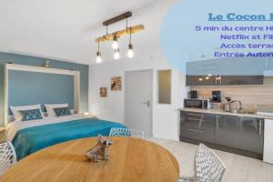 COCON BLEU #Confort # Calme #centre ville #parking facile Apartments, Beaune