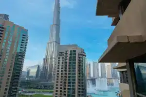 New Burj Khalifa & Fountain Views & Work station Apartments, Dubai