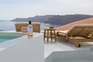 Little Rock Villa -, Oia