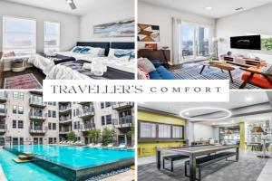 Downtown Luxe Retreat, Pool, Gym and Free Parking Apartments, Fort Worth