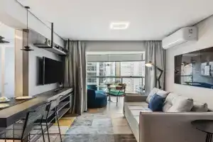 Magnífico Apto Luxo 50m2 com Vaga Garagem Apartments, Sao Paulo