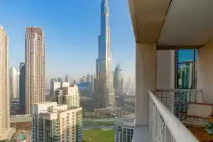 Luxury High Floor 1BR with Full Burj Khalifa View by Auberge Apartments, Dubai