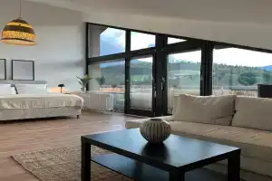 Flow Living I 118qm Design Maisonette mit Watzmannblick I Pool Apartments, Berchtesgaden