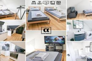 ALFA 3BR 5 Beds Netflix INET EBK Wasen Apartment nahe Daimler l Bathroom l Kitchen l WIFI & SmartTV l 3 Zimmer 5 Betten l Küche l Duschbad, Stuttgart