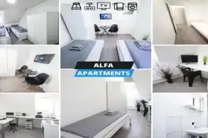 ALFA 2 Zimmer Apartment 2BR TV WIFI WM nahe Daimler l WIFI & SmartTV I 2 Rooms l Bathroom I Kitchen, Fellbach