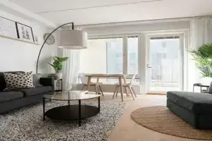 Stylish, 450 m walk to the Estonian ferry, Free parking and balcony Apartments, Helsinki