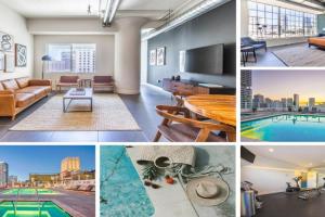 DTLA 2BR Rooftop Jacuzzi & Sunset Views Apartments, Los Angeles