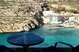 Gozo Coastal Apartment with Stunning Sea View, Free Private Parking, AC & WiFi, Xlendi