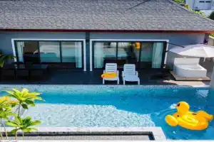 วิวธรรมชาติ วิลล่าอ่าวนางสระว่ายน้ำที่ดีที่สุด Krabi Villa, Ao Nang