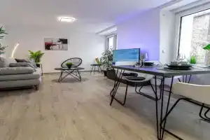 FeWoMo Stilvolles EG Appartment,, 4 Pers, Boots Slipanlage, Moselradweg, Seniorengerecht Apartments, Brauneberg