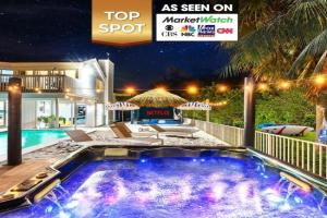 Beachfront Oasis w Htd Pool Cinema Game-Room Tiki, Pompano Beach