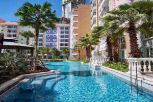 Seven Seas Cote d'Azur Family-friendly one bedroom with Pool& Gym Steps to Beach, Jomtien Beach