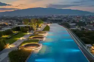 The Astra Sky River 三卧两卫宜居6人 无边泳池 热水浴缸 乳胶床垫6 Apartments, Chiang Mai City