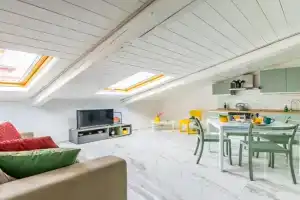 Sloping Roof in the Center of Apartments, Naples