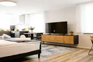 bonquartier - LUXAPT#4 Modernes Apartment mit Self Check-In, voll ausgestatteter Küche, Klimaanlage und Parkplatz, Siegburg