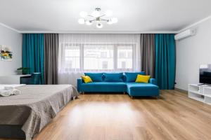 Lazurnaya studiya v Eksklyuziv Taym Apartments, Almaty