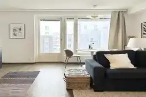Penthouse with private sauna, large balcony, AC, Helsinki