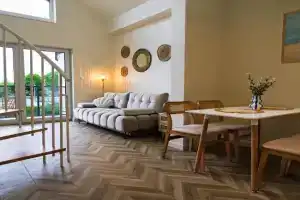 Apartament Soft Shell z antresolą w West Morze Apartamentów, Leba