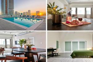 DTLA 2BR Loft with Hot Tub & Rooftop Pool! Apartments, Los Angeles