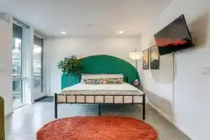 Modern Artist Loft Canvases Coffee and Comfort Apartments, Sacramento