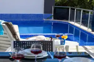 Sea view 5 En-suit villa, pool heatable, free WIFI VillaHappy in, Kalkan