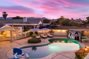 Mariposa House Swim-In Theatre with Gated Pool, Indio
