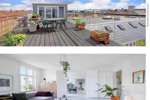 Beautiful apartment with a private rooftop terrace, Copenhagen