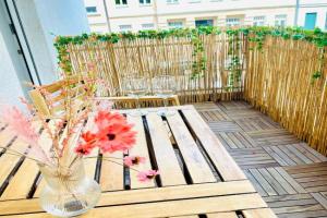 Studio mit Balkon in - 12 min vom Hauptbahnhof mit S-Bahn, Leipzig