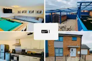 Numero Uno Luxe Retreat 3BR 3 Baths Hot Tub wifi Contractor and Group Friendly Guest house, Newcastle upon Tyne